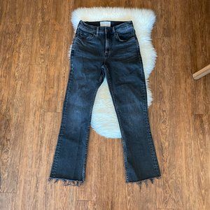 Everlane Kick Crop Jeans in Washed Black